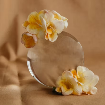Floral Crystal Brooch